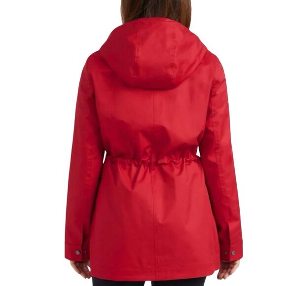 Hunter Rain Coat Jacket with Hood Red - Picture 2 of 5